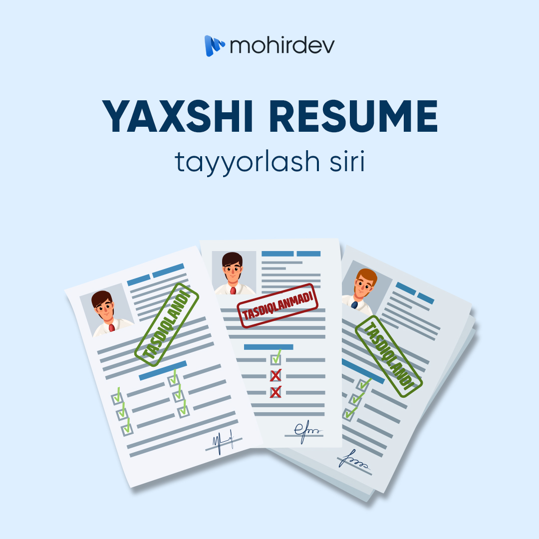 resume yozish